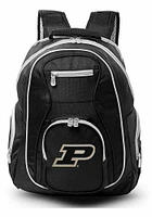 19 Laptop Grey Trim Purdue Boilermakers Backpack - Black
