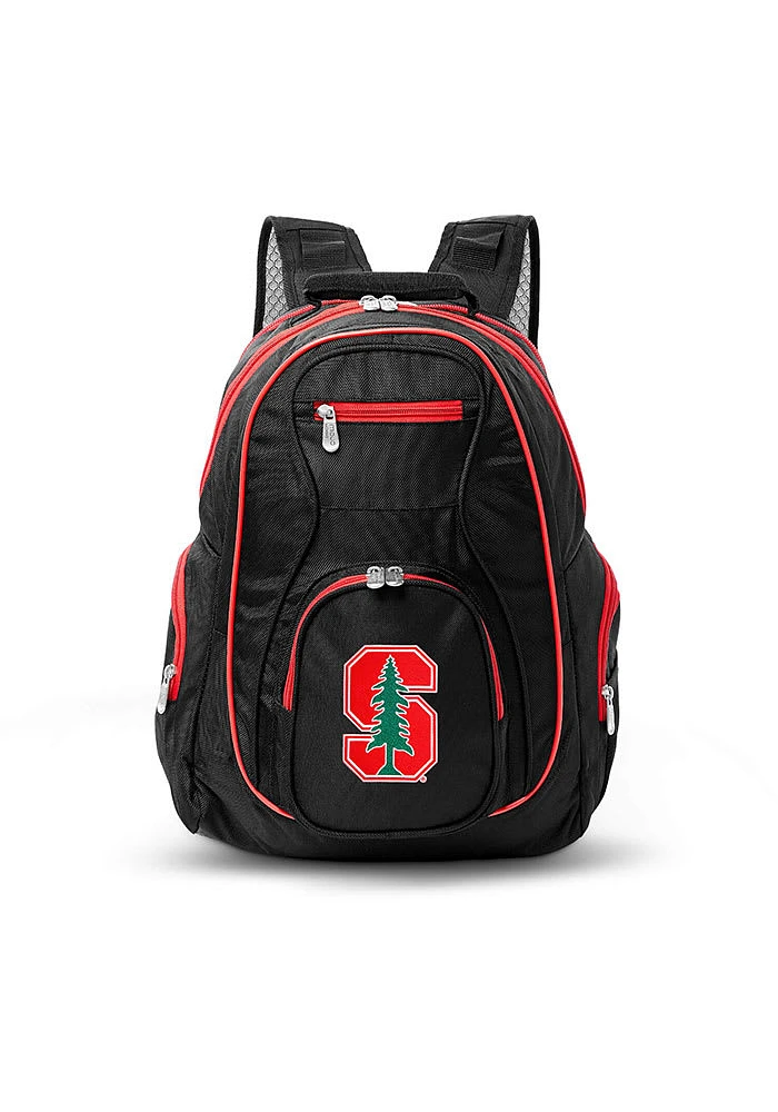 Stanford Cardinal Black 19 Laptop Red Trim Backpack