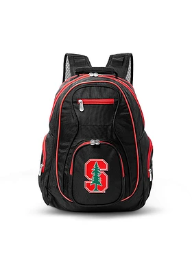 Stanford Cardinal Black 19 Laptop Red Trim Backpack