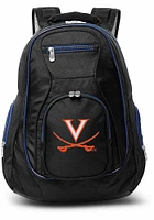 Virginia Cavaliers Black 19 Laptop Blue Trim Backpack