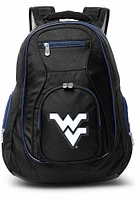 West Virginia Mountaineers Black 19 Laptop Yellow Trim Backpack
