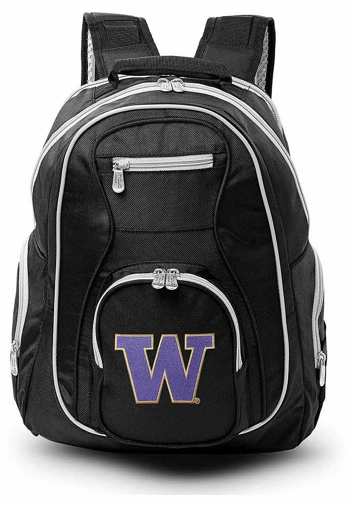 19 Laptop Grey Trim Washington Huskies Backpack - Black