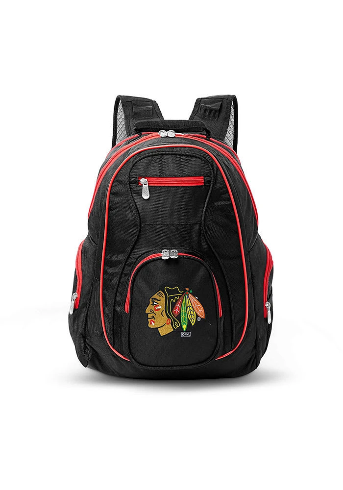 Chicago Blackhawks Black 19 Laptop Red Trim Backpack