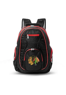 Chicago Blackhawks Black 19 Laptop Red Trim Backpack