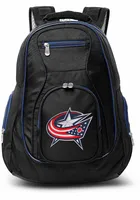 Columbus Blue Jackets Black 19 Laptop Blue Trim Backpack