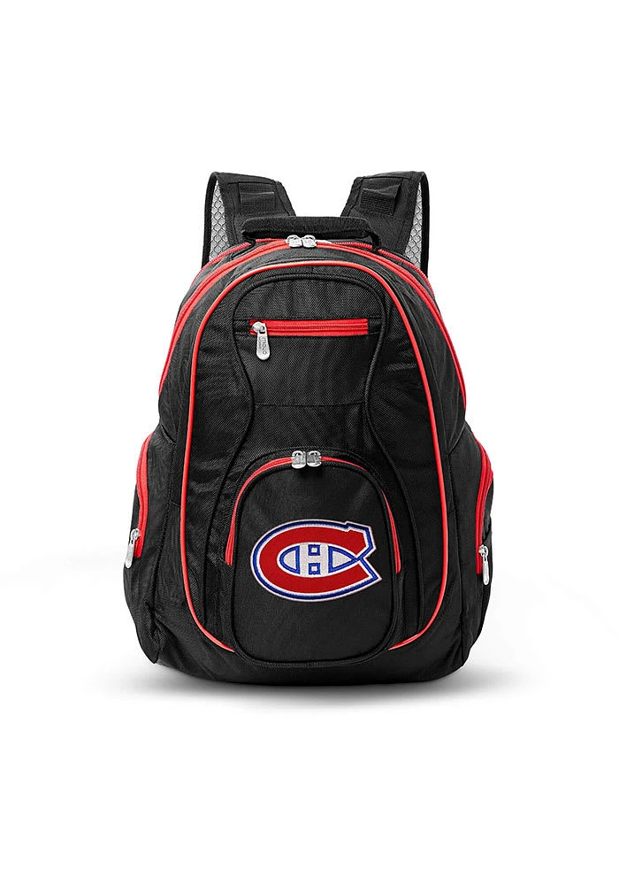 Montreal Canadiens Black 19 Laptop Red Trim Backpack