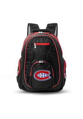 Montreal Canadiens Black 19 Laptop Red Trim Backpack