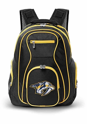 Nashville Predators Black 19 Laptop Yellow Trim Backpack