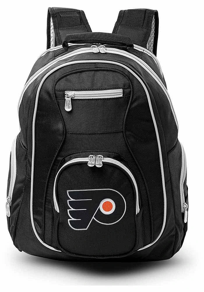 Philadelphia Flyers Black 19 Laptop Grey Trim Backpack