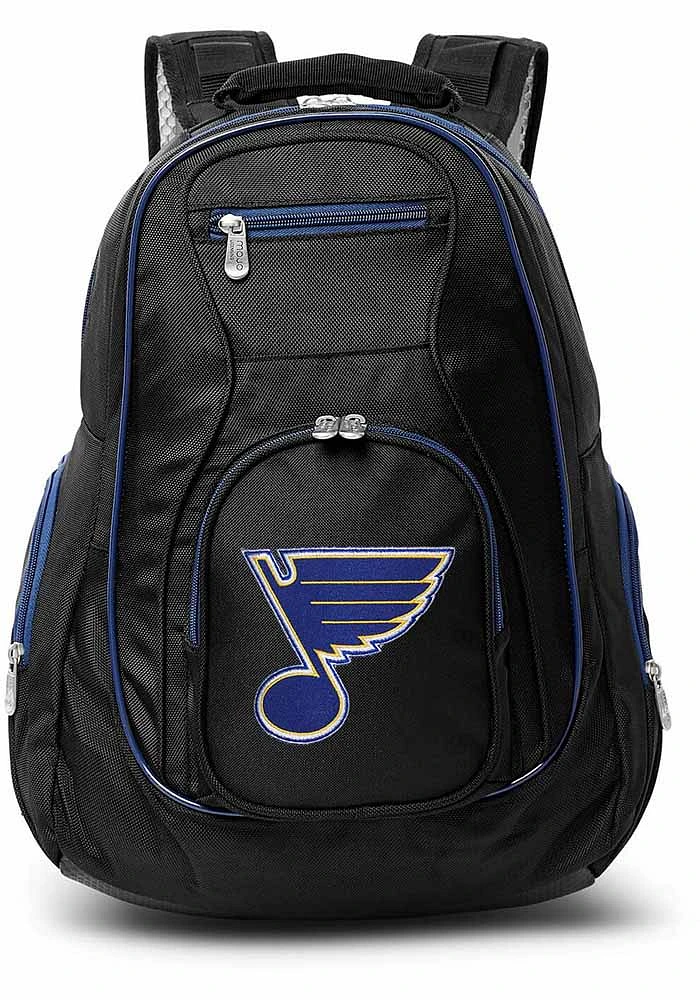 St Louis Blues Black 19 Laptop Blue Trim Backpack