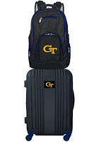 GA Tech Yellow Jackets Black 2-Piece Set Luggage