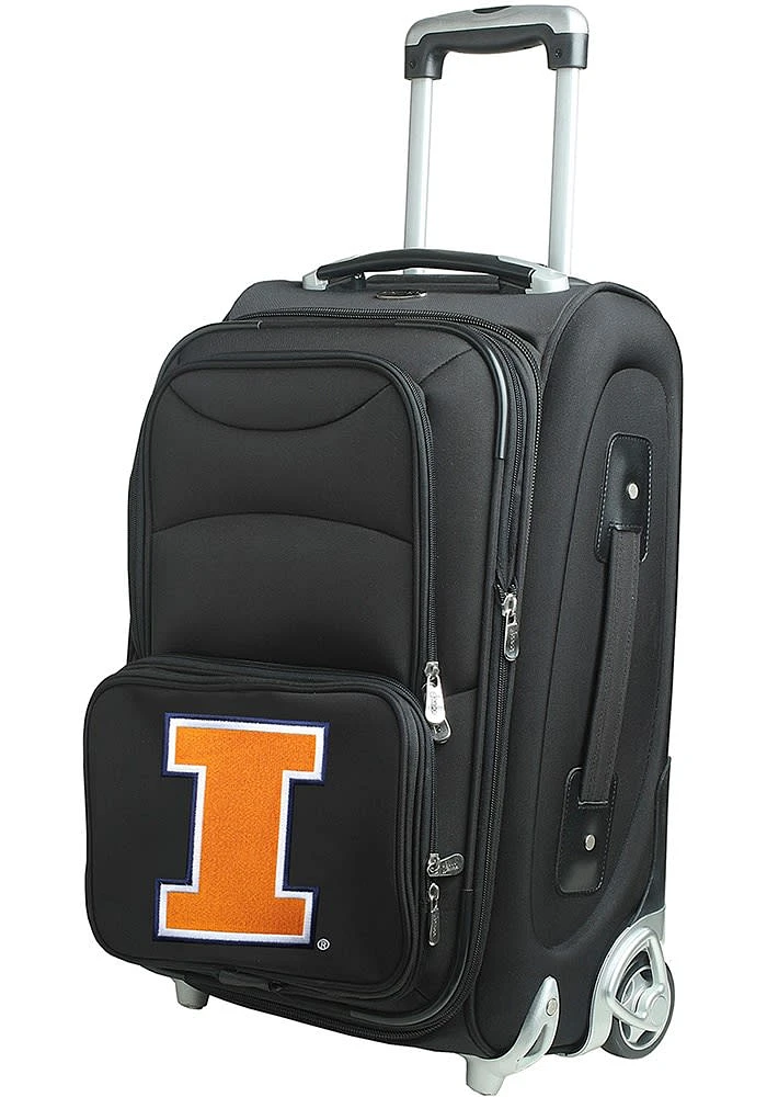 Illinois Fighting Illini Black 20 Softsided Rolling Luggage