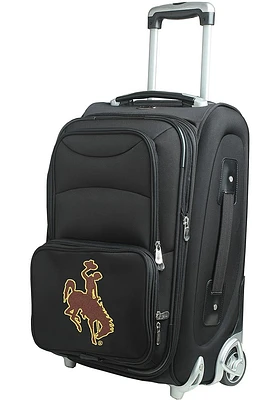 Wyoming Cowboys Black 20 Softsided Rolling Luggage