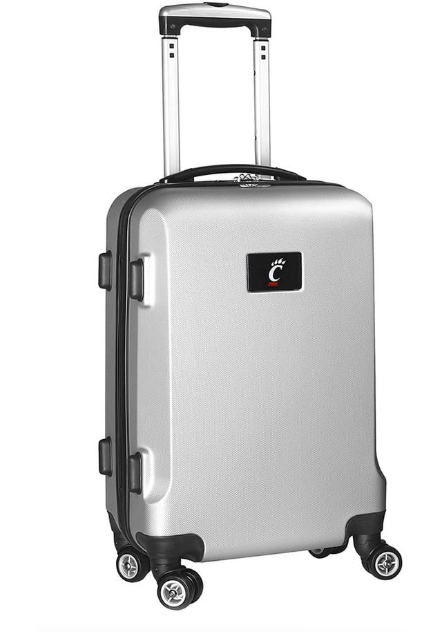 Cincinnati Bearcats Silver 20 Hard Shell Carry On Luggage