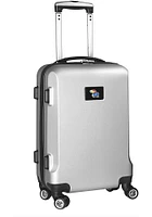 Kansas Jayhawks Silver 20 Hard Shell Carry On Luggage