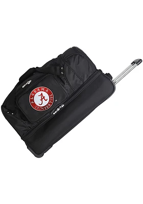 Alabama Crimson Tide Black Rolling Duffel Luggage