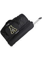 Appalachian State Mountaineers Black Rolling Duffel Luggage