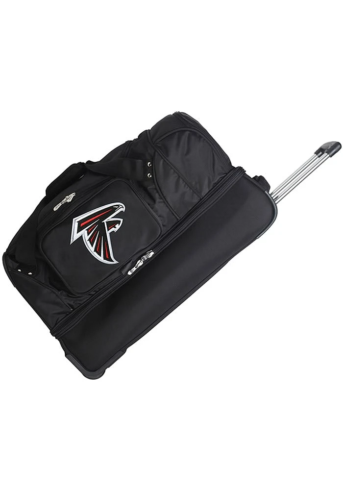 Atlanta Falcons Black Rolling Duffel Luggage