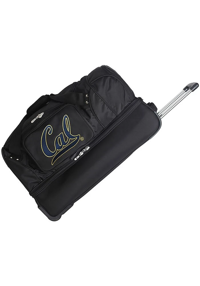 Cal Golden Bears Black Rolling Duffel Luggage