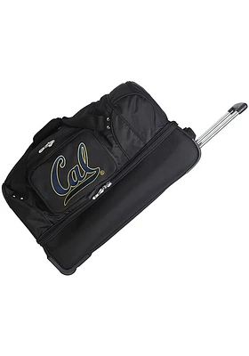 Cal Golden Bears Black Rolling Duffel Luggage