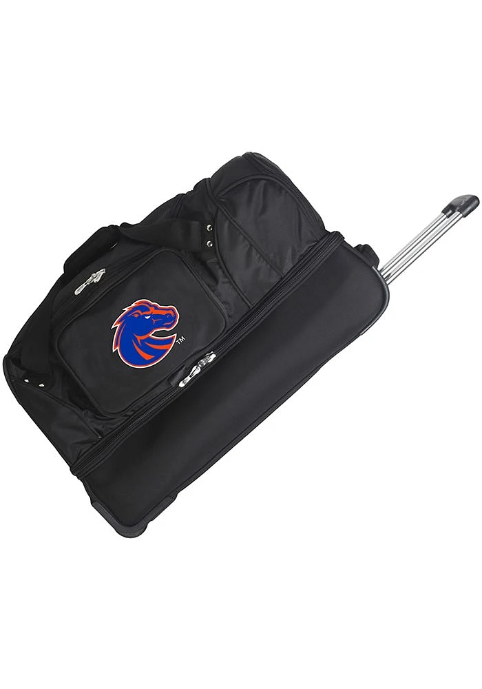 Boise State Broncos Black Rolling Duffel Luggage