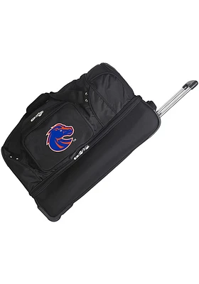 Boise State Broncos Black Rolling Duffel Luggage