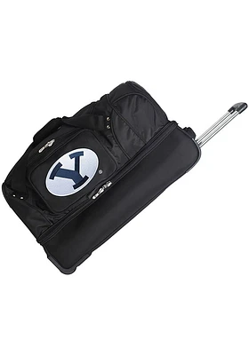 BYU Cougars Black Rolling Duffel Luggage