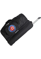 Chicago Cubs Black Rolling Duffel Luggage