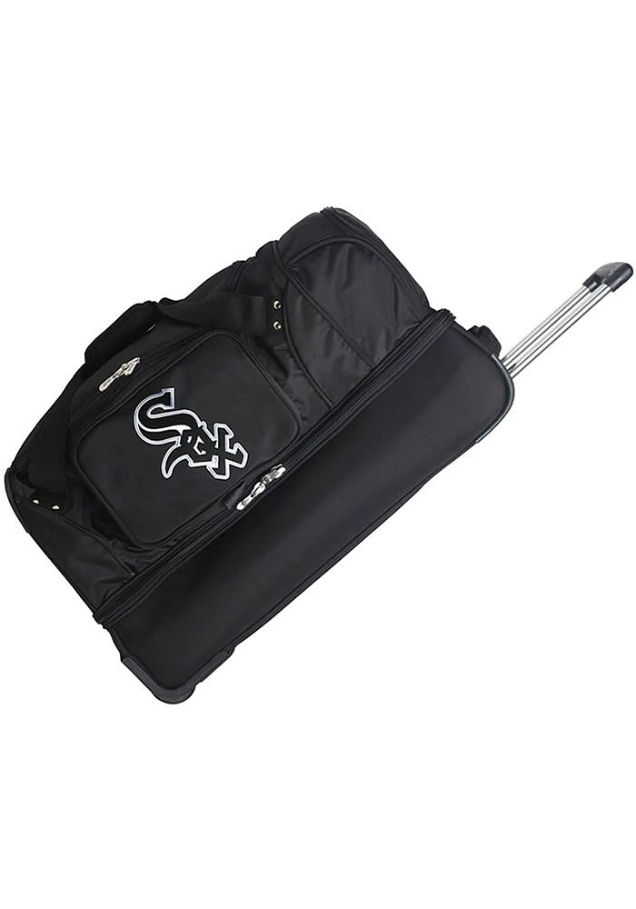 Chicago White Sox Black Rolling Duffel Luggage