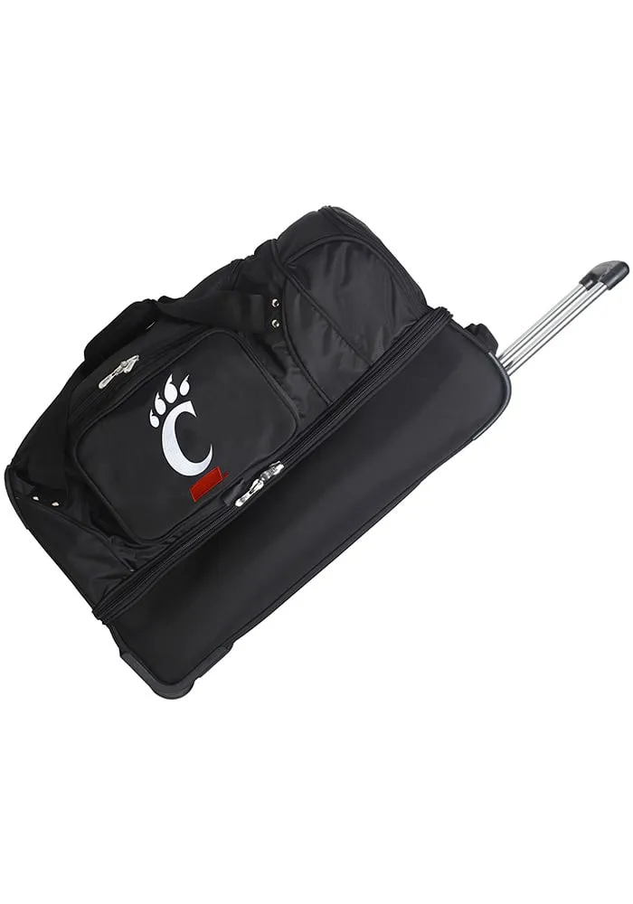 Cincinnati Bearcats Black Rolling Duffel Luggage