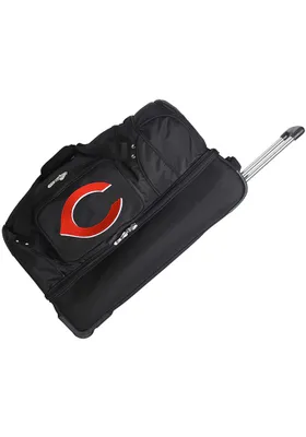 Cincinnati Reds Black Rolling Duffel Luggage