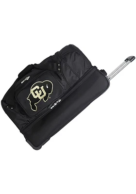 Colorado Buffaloes Black Rolling Duffel Luggage