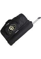 Colorado Buffaloes Black Rolling Duffel Luggage