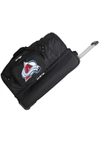 Colorado Avalanche Black Rolling Duffel Luggage