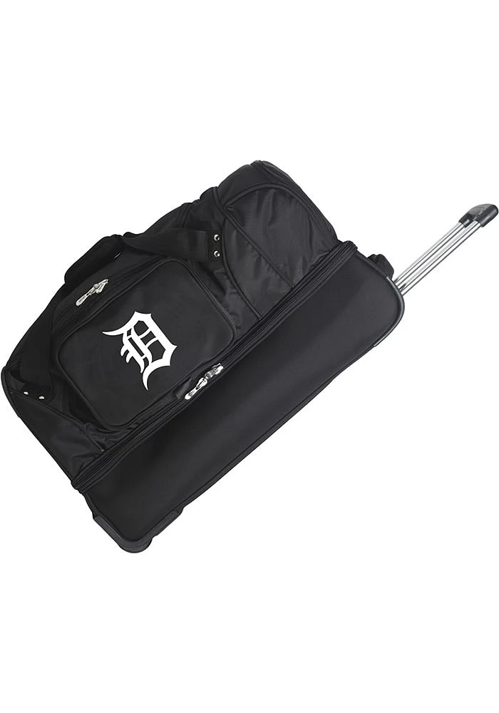 Detroit Tigers Black Rolling Duffel Luggage