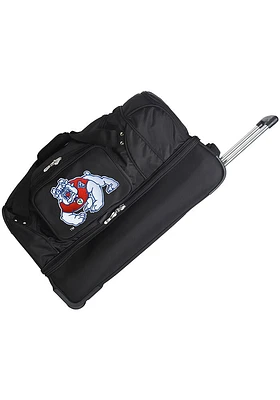 Fresno State Bulldogs Black Rolling Duffel Luggage