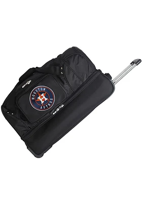 Houston Astros Black Rolling Duffel Luggage