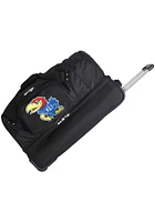 Kansas Jayhawks Black 27 Rolling Duffel Luggage