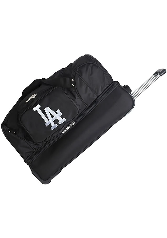 Los Angeles Dodgers Black Rolling Duffel Luggage