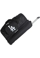 Los Angeles Dodgers Black Rolling Duffel Luggage