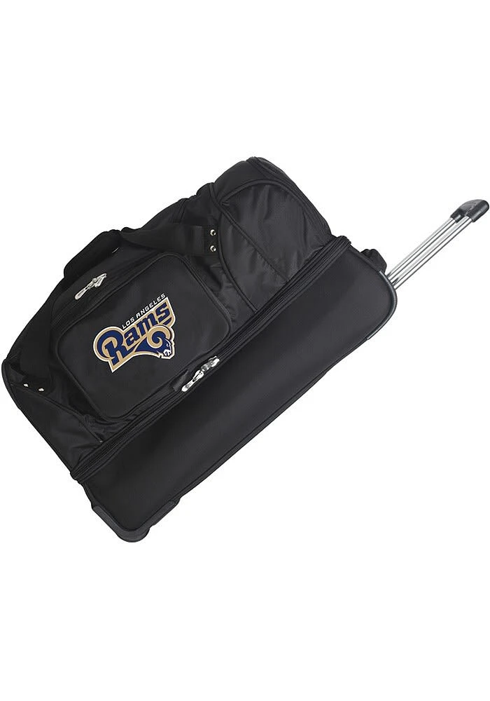 Los Angeles Rams Black Rolling Duffel Luggage