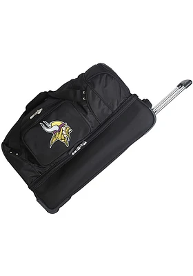 Minnesota Vikings Black Rolling Duffel Luggage