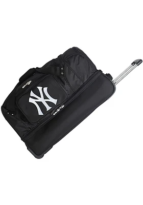 New York Yankees Black Rolling Duffel Luggage