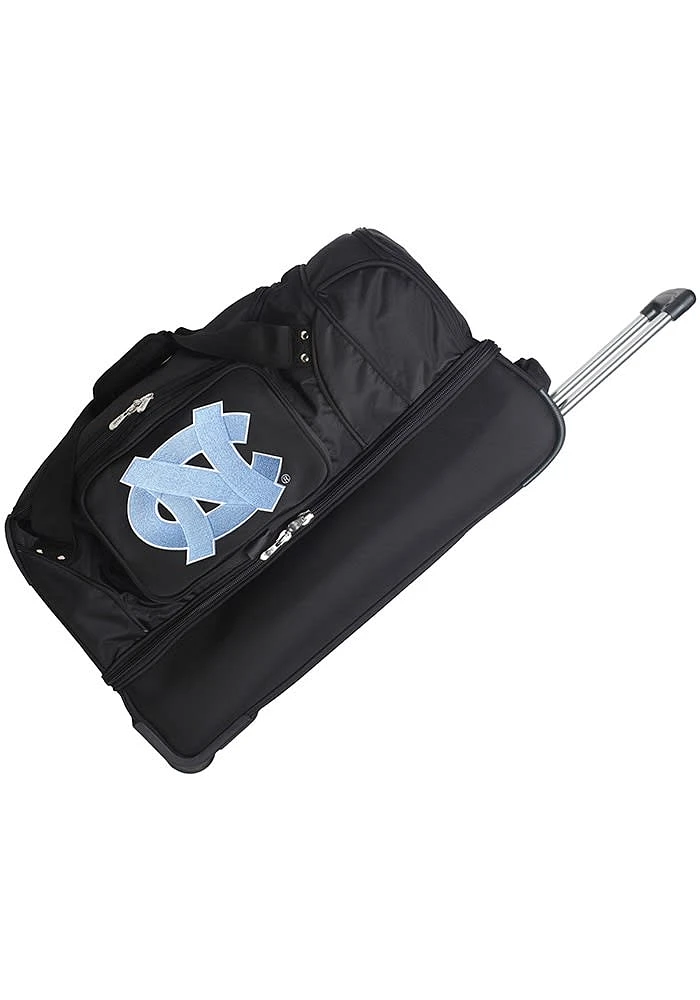 North Carolina Tar Heels Black Rolling Duffel Luggage