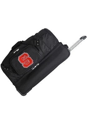 NC State Wolfpack Black Rolling Duffel Luggage