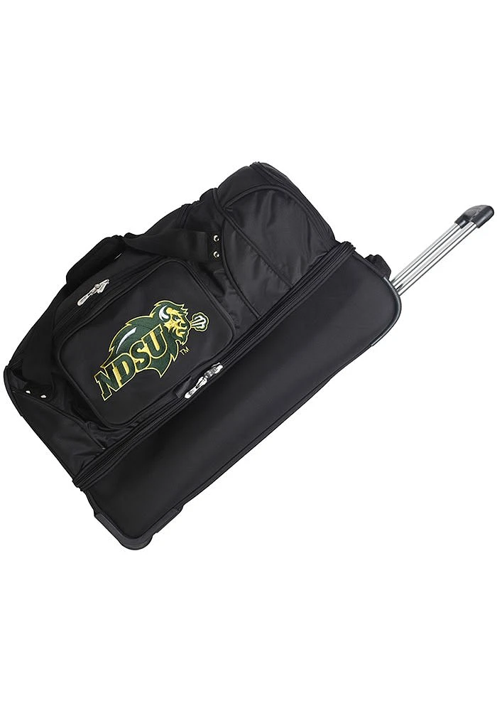 North Dakota State Bison Black Rolling Duffel Luggage