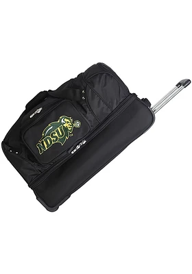 North Dakota State Bison Black Rolling Duffel Luggage