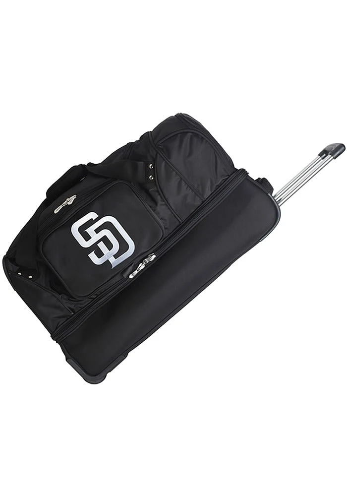San Diego Padres Black Rolling Duffel Luggage