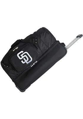 San Diego Padres Black Rolling Duffel Luggage