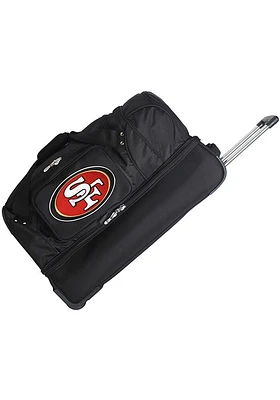 San Francisco 49ers Black Rolling Duffel Luggage
